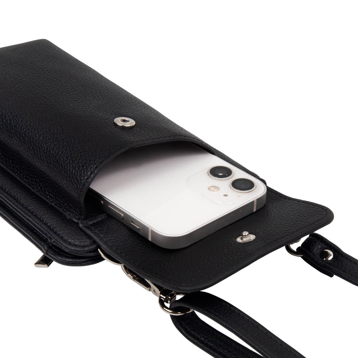 CARTERA PORTA PASAPORTE AVELINE - NEGRO