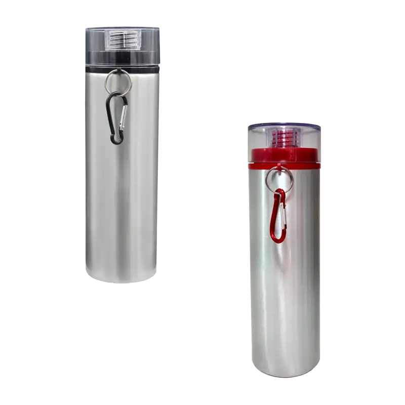 Botella de aluminio 750ml Plata tapa de rosca (Caja de 12) Color Make