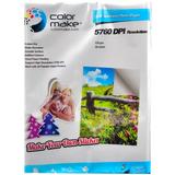 Papel fotográfico Adhesivo 135gr Tamaño Carta. Color Make