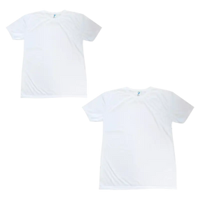 Playera Infantil Blanca Para Sublimar Tactoalgodón Alta Gama Color Make | Extra Chica | SKU CAEPYTP010TXSIWH-1 | Color Make
