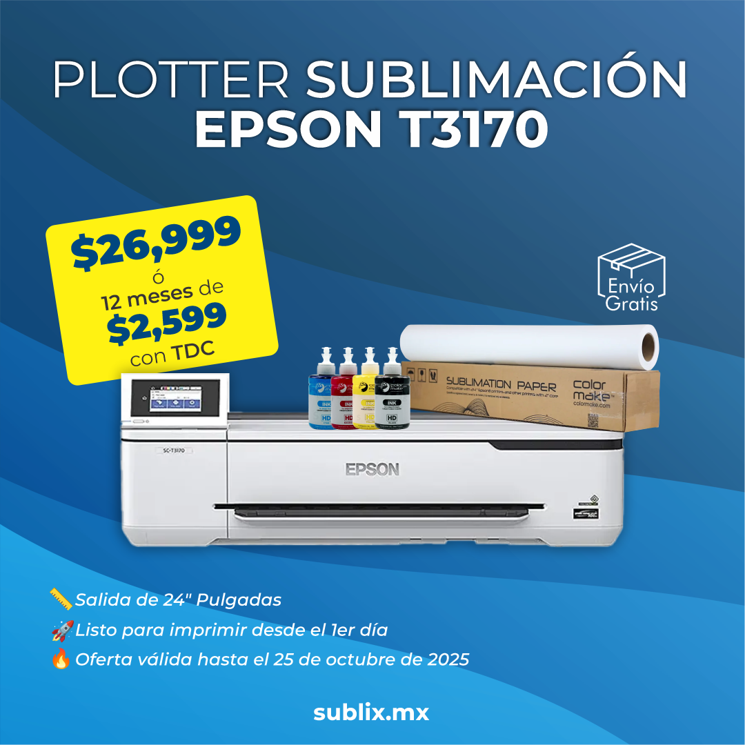 Impresora T3170 60 cm + Kit Para Sublimación ColorMake
