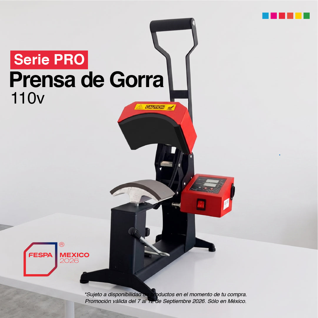 Serie PRO Prensa para Gorras 110 V Color Make