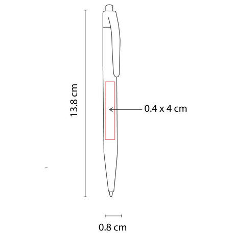 Pluma De Plastico Chessu Rojo