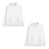 Sudadera Para Sublimar Blanca Tactoalgodón (Caja de 4) Color Make