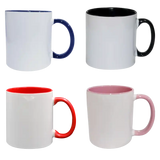 Taza de cerámica 11oz Blanca Reforzada Interior y asa (Caja de 36) Blue Heat