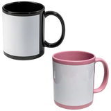 Taza De 11 Oz Con Recuadro Blanco