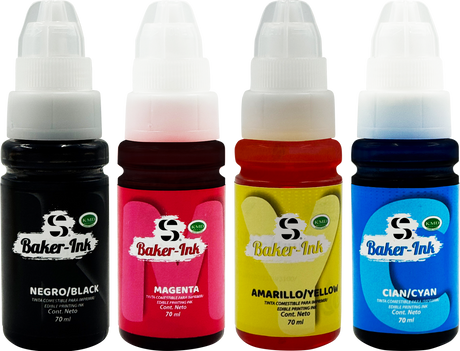 Tinta Comestible Baker Ink 70ml Para Impresoras De Inyección