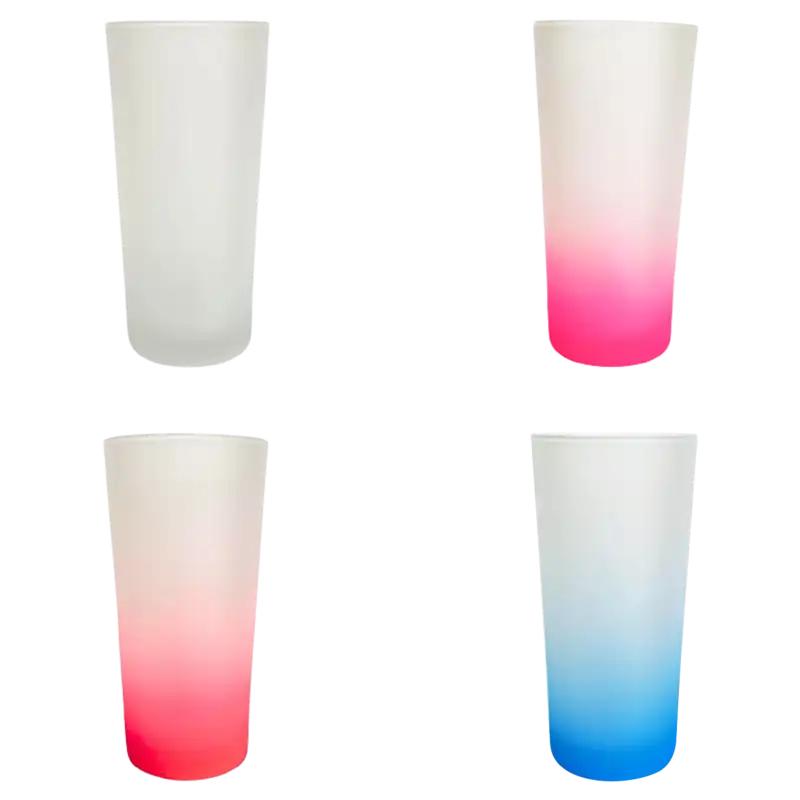 Vaso de vidrio 270ml Estilo Jaibolero Glaseado (Caja de 24) Color Make