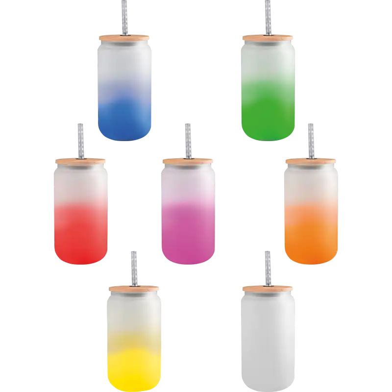 Botella de vidrio borosilicato 500ml Candy (Caja de 5)